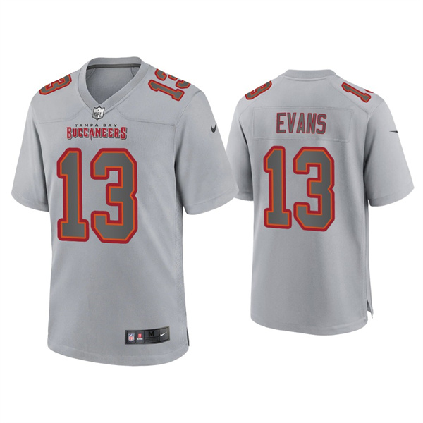 Men's Tampa Bay Buccaneers #13 Mike Evans Grey Atmosphere Fashion Stitched Game Jersey